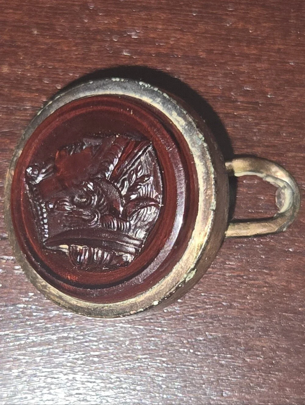 Antique Victorian Era Cameo Cuff/Bachelor Button & Cuff Link